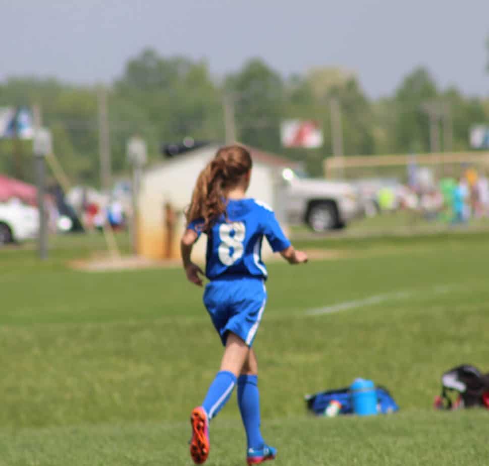Youth soccer players run between 2 and 10 miles per game